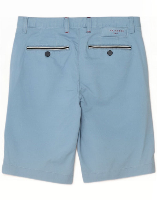Ted Baker Mens Chino Shorts Small W30 Blue Lyocell