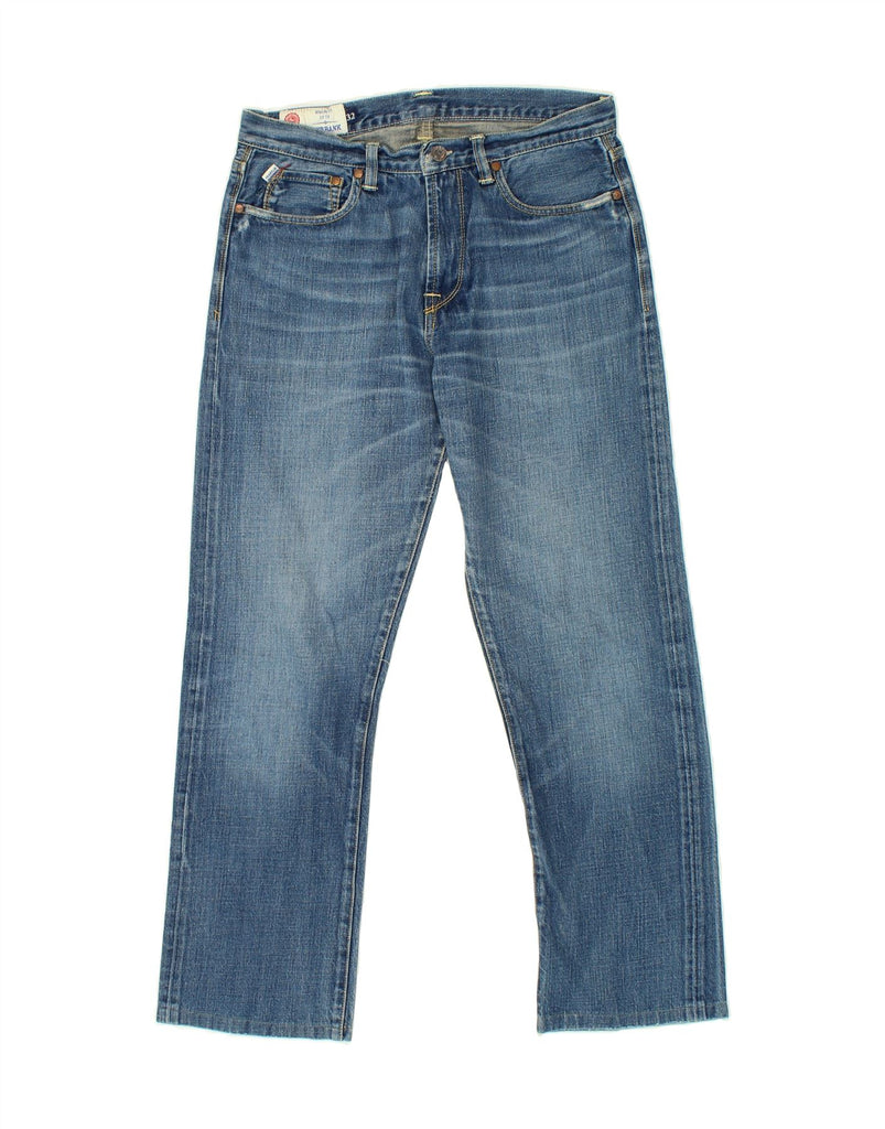 FRANKLIN MARSHALL Mens Regular Fit Straight Jeans W32 L27 Blue Cotton Vintage Franklin Marshall and Second-Hand Franklin Marshall from Messina Hembry 