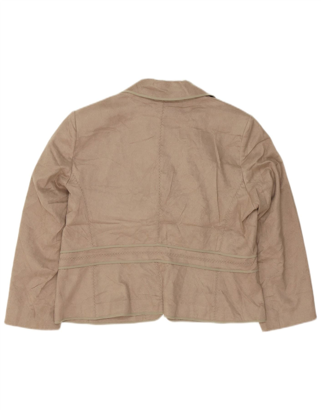 Marks & Spencer Womens Blazer Jacket UK 18 XL Beige Polyester