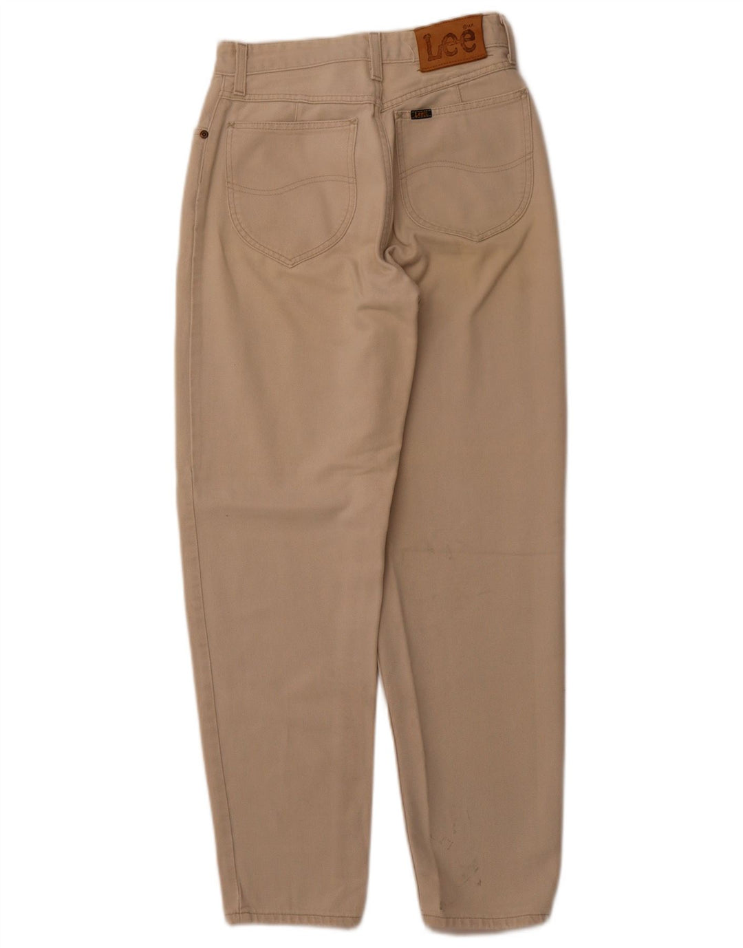 LEE Womens High Waist Tapered Jeans W26 L28 Beige