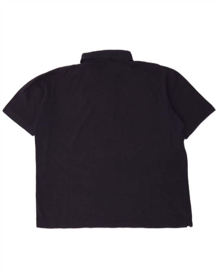 Kappa Mens Polo Shirt XL Navy Blue Cotton