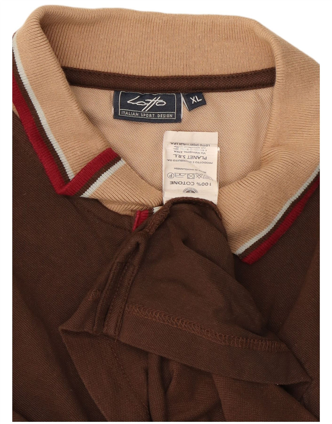 Lotto Mens Polo Shirt XL Brown