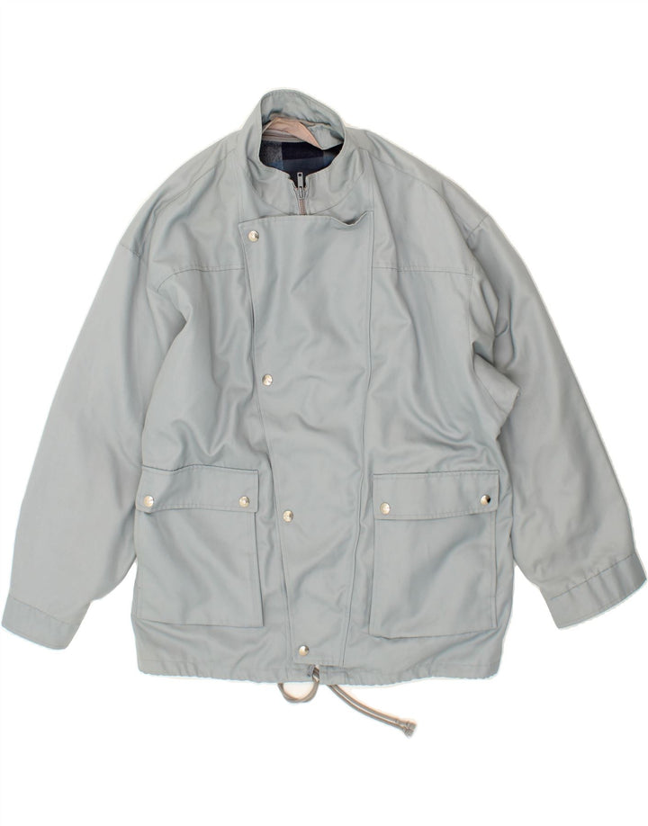 VINTAGE Mens Windbreaker Jacket UK 40 Large Blue Vintage Vintage and Second-Hand Vintage from Messina Hembry 