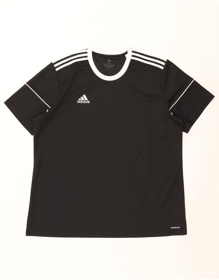 Adidas Mens Aeroready T-Shirt Top 2XL Black Polyester
