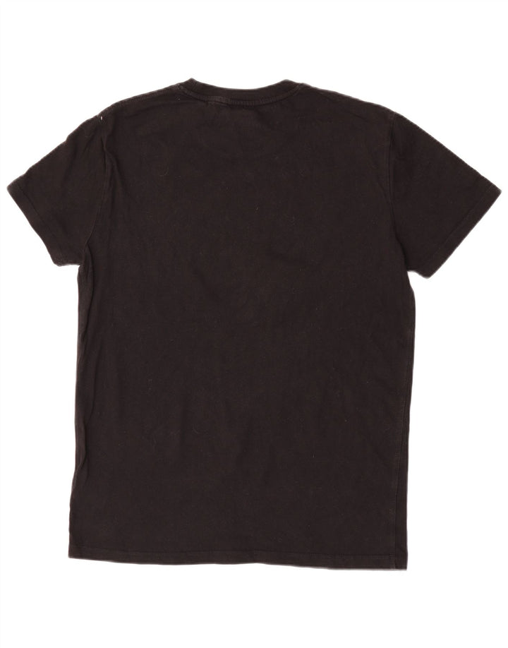 Superdry Mens Graphic T-Shirt Top Medium Black Cotton