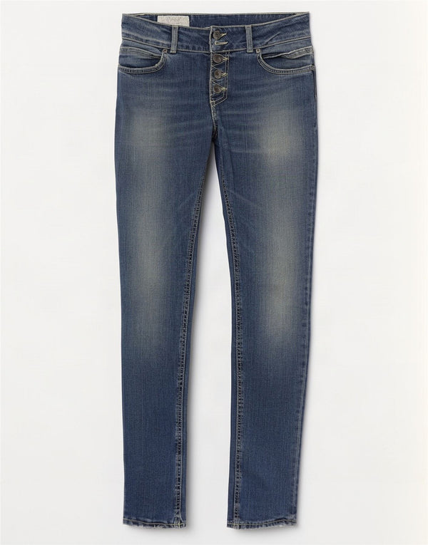 Dondup Womens Skinny Jeans W28 L31 Blue Cotton