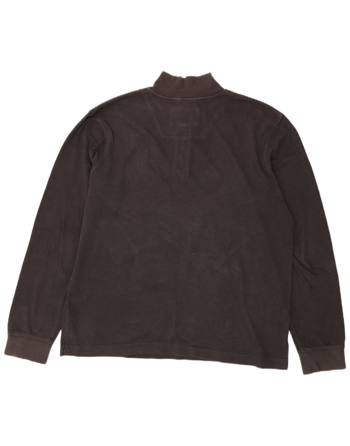 Timberland Mens Earthkeepers Zip Neck Sweatshirt Jumper 2XL Brown