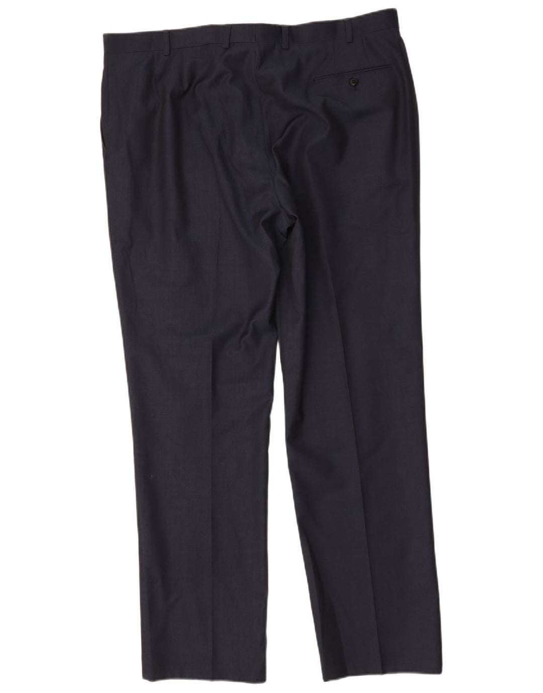 Marks & Spencer Mens Autograph Straight Suit Trousers W40 L33 Navy Blue