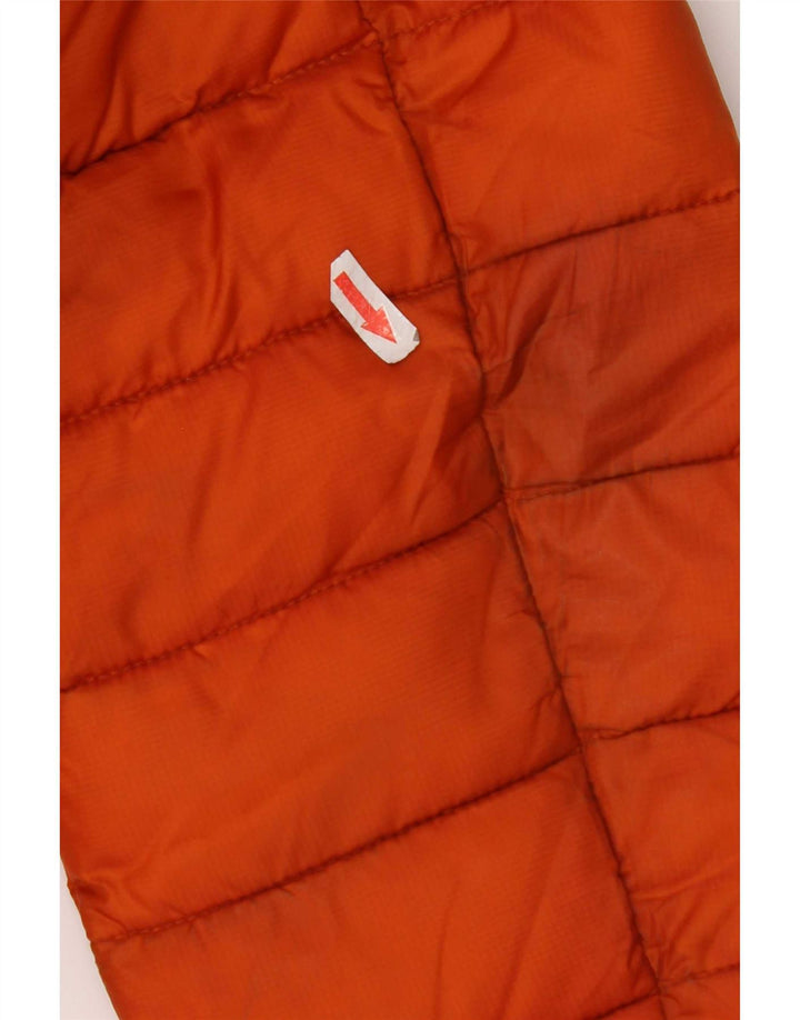 North Sails Mens Hooded Padded Jacket UK 40 Large Orange Polyester