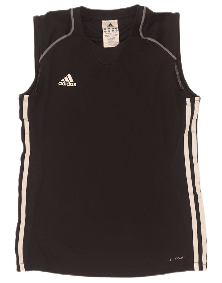 Adidas Womens Climacool Vest Top UK 14 Medium Black Polyester