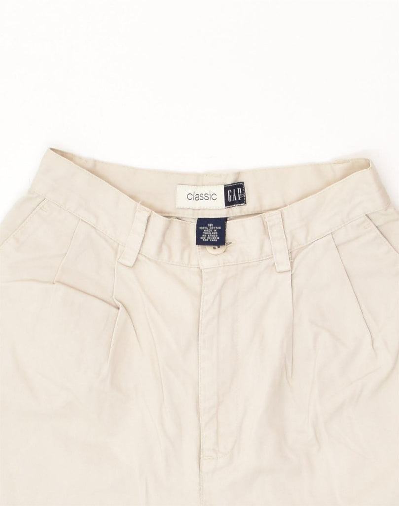 GAP Womens Regular High Waist Casual Shorts US 1 XS Beige Cotton | Vintage Gap | Thrift | Second-Hand Gap | Used Clothing | Messina Hembry 