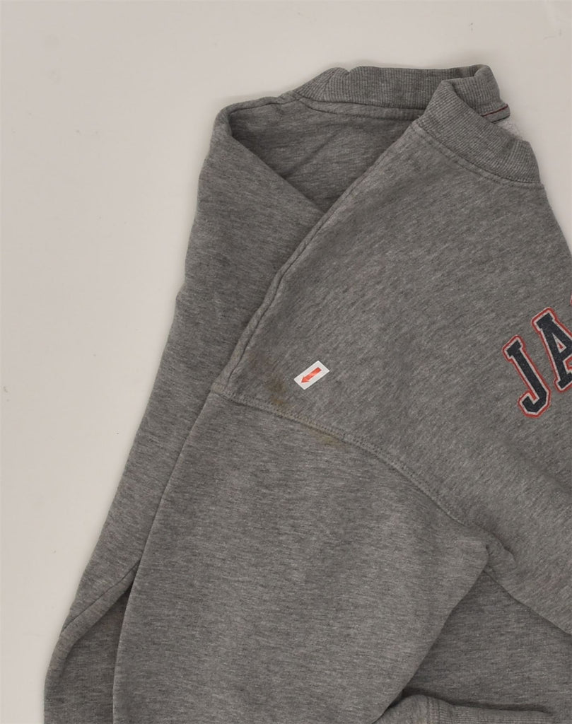 JACK & JONES Mens Graphic Sweatshirt Jumper Medium Grey Cotton | Vintage Jack & Jones | Thrift | Second-Hand Jack & Jones | Used Clothing | Messina Hembry 