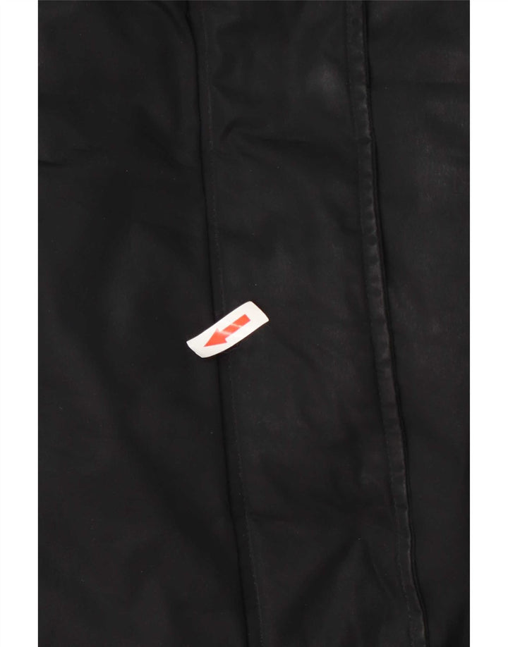 Slam Womens Hooded Padded Jacket UK 14 Medium Black Polyester