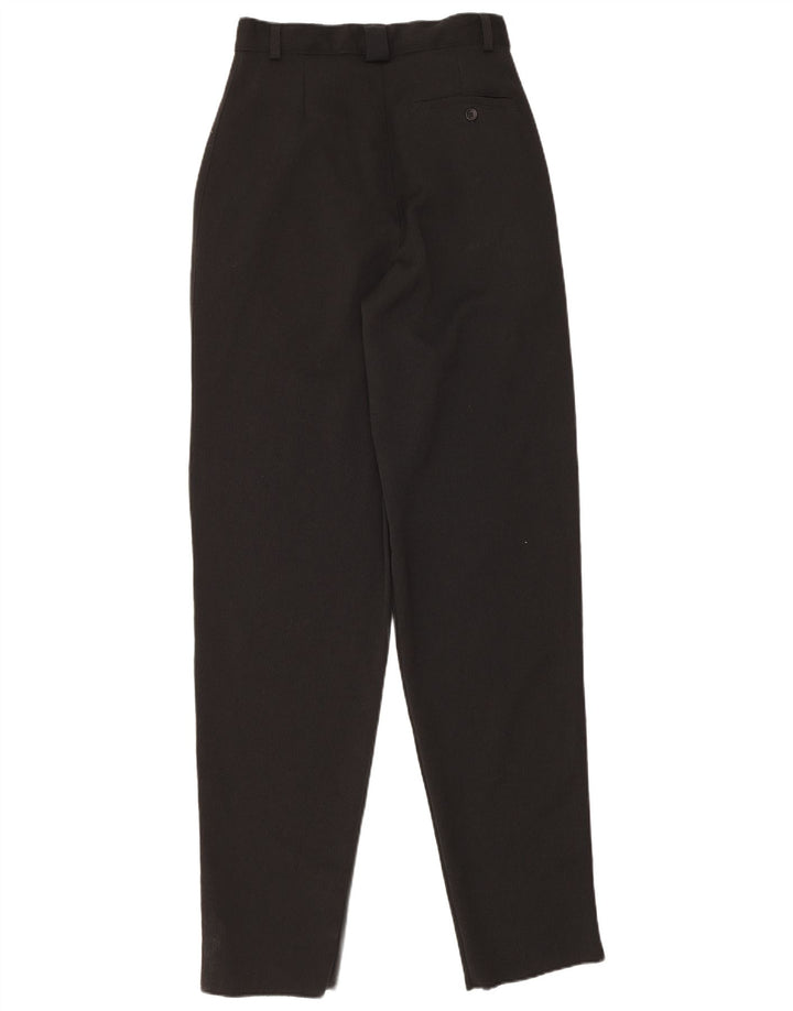 Vintage Womens Pegged Suit Trousers IT 44 Medium W26 L35 Black Polyester