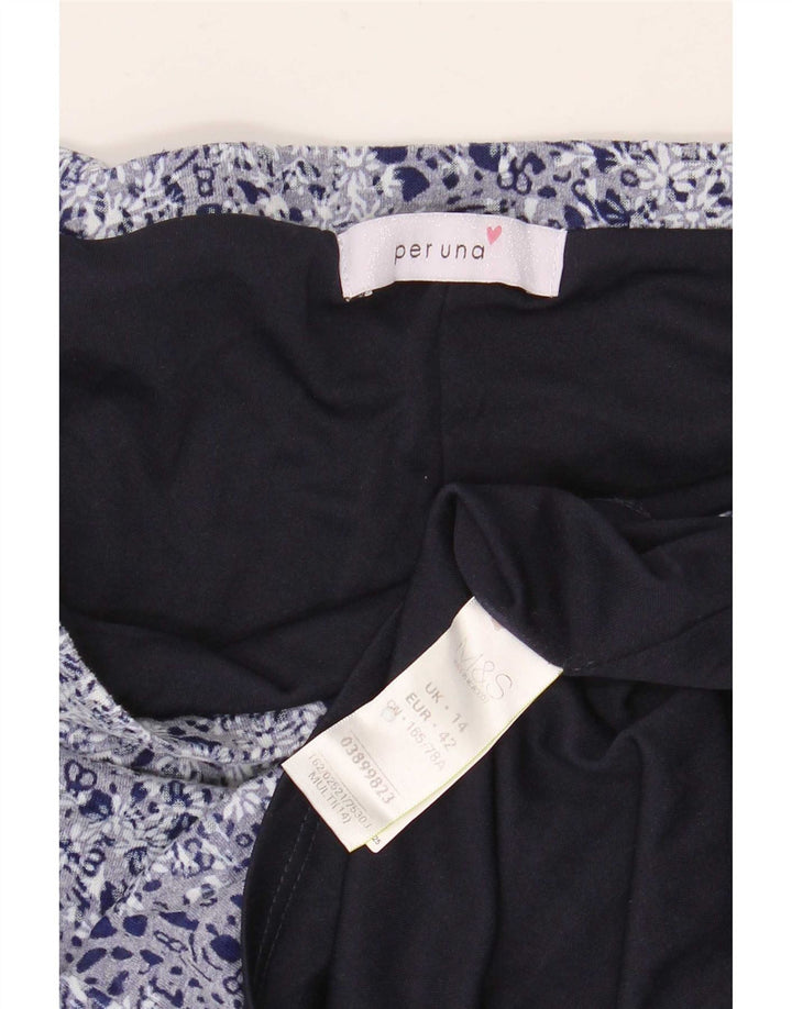 Marks & Spencer Womens Per Una A-Line Skirt UK 14 Large W32 Navy Blue