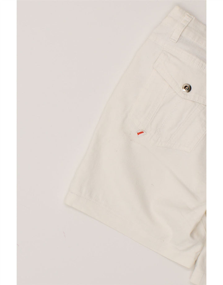 VINTAGE Womens Denim Shorts W30 Medium White Cotton Vintage Vintage and Second-Hand Vintage from Messina Hembry 