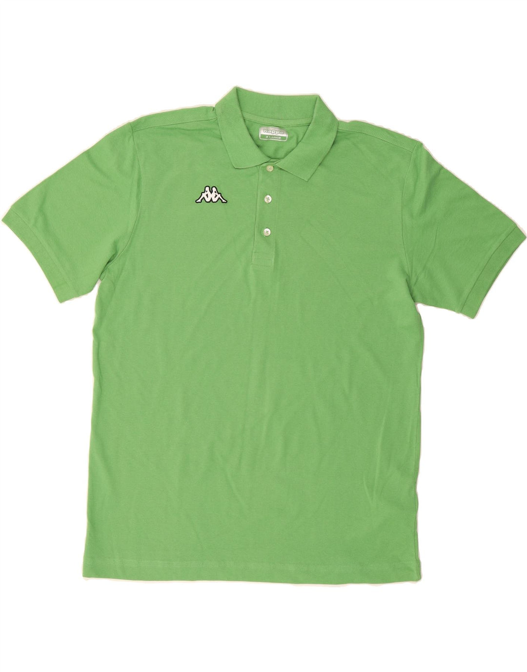 KAPPA Mens Polo Shirt XL Green Cotton Vintage Kappa and Second-Hand Kappa from Messina Hembry 