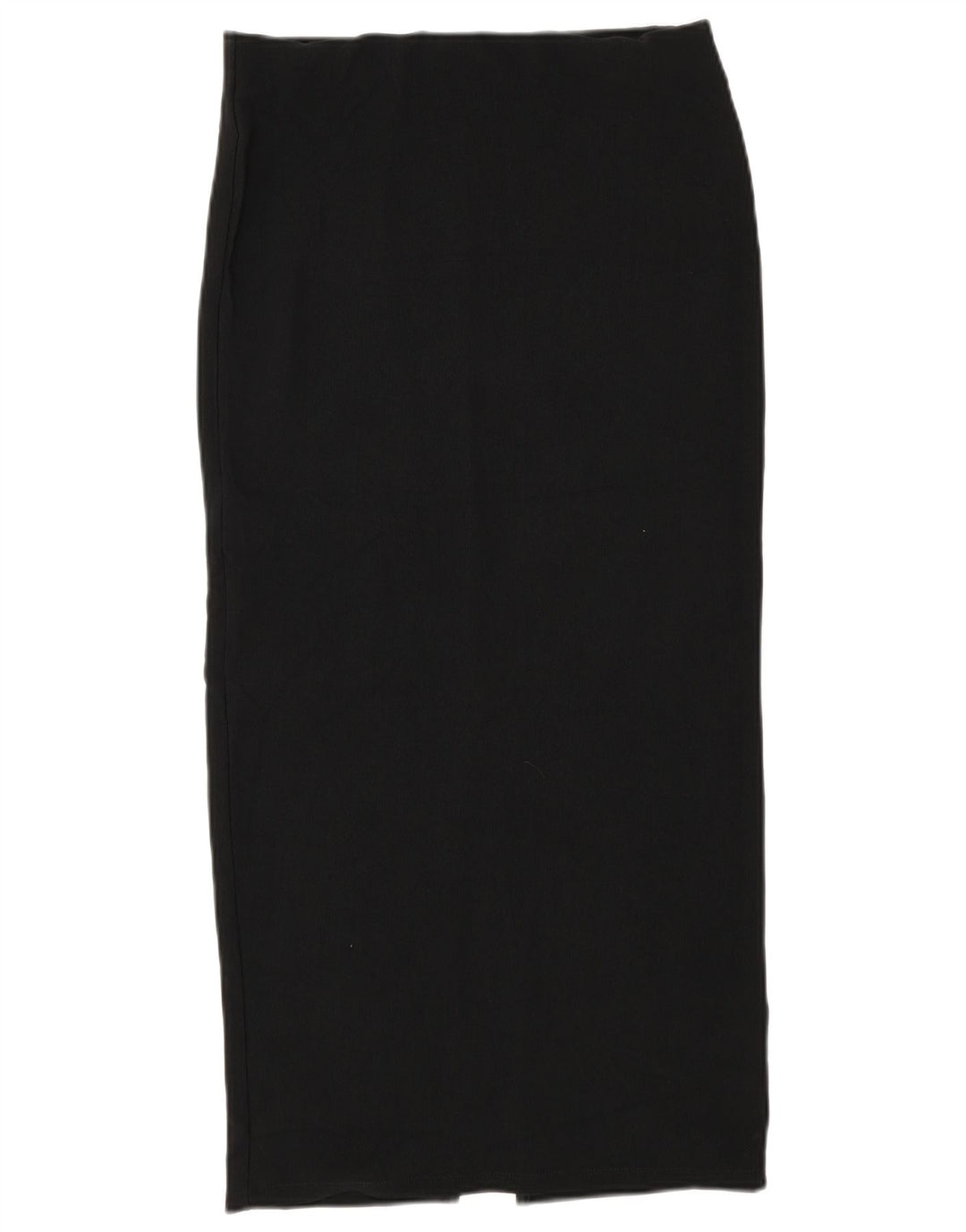 Zara Womens High Waist Midi Skirt Large W30  Black Polyester