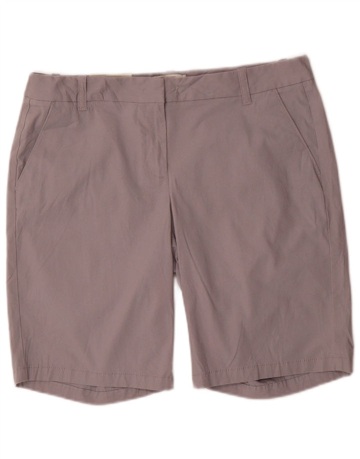 J. CREW Womens City Fit Bermuda Shorts US 8 Medium W32 Grey Cotton