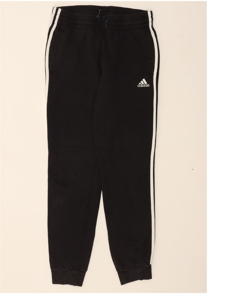 ADIDAS Womens Tracksuit Trousers Joggers UK 12/14 Medium Black Cotton Vintage Adidas and Second-Hand Adidas from Messina Hembry 