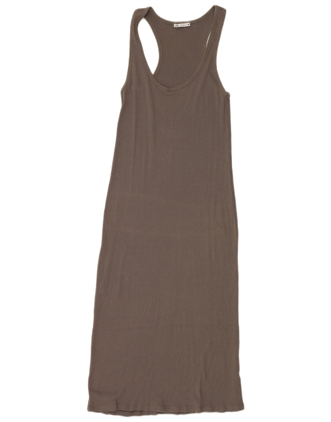 Zara Womens Maxi T-Shirt Dress UK 8 Small Grey