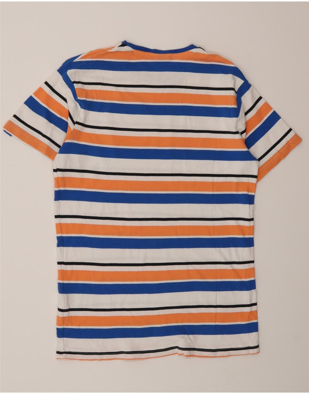 Ellesse Mens Graphic T-Shirt Top Small Multicoloured Striped Cotton