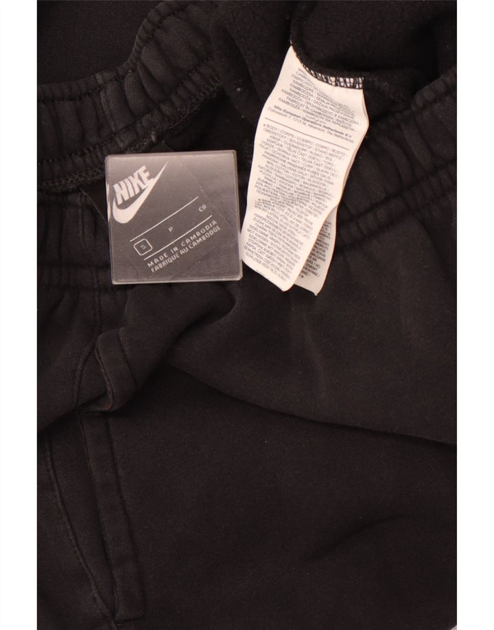 NIKE Mens Tracksuit Trousers Joggers Small Black Cotton