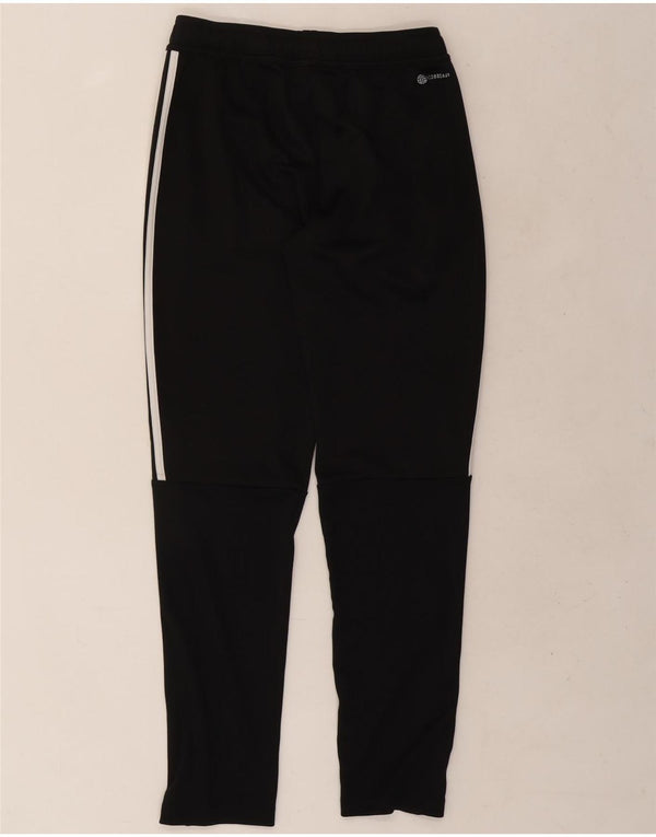 Adidas Boys Aeroready Tracksuit Trousers 13-14 Years Black Polyester