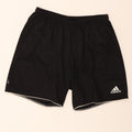Adidas Mens Climalite Sport Shorts Large  Black Striped Polyester