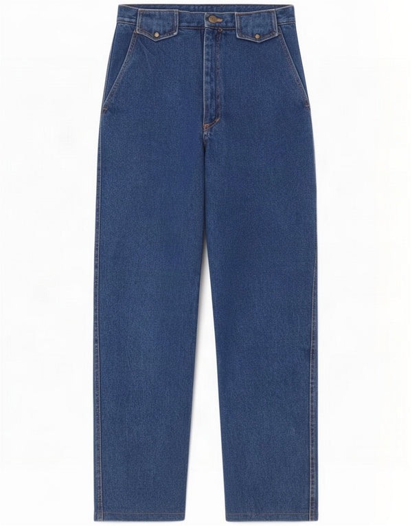 Gianmarco Venturi Womens Tapered Jeans W30 L28 Blue Cotton