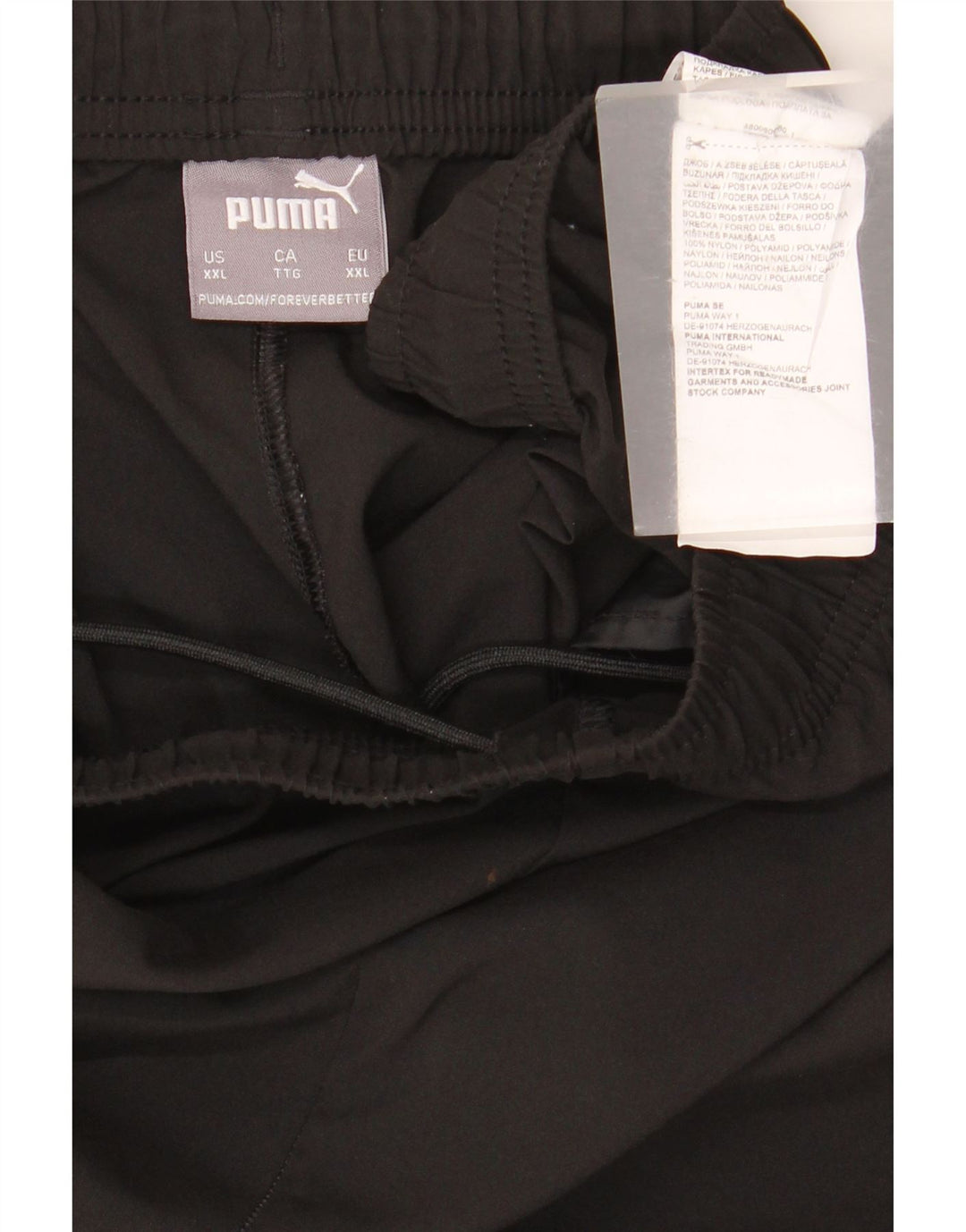 Puma Mens Tracksuit Trousers 2XL Black Nylon