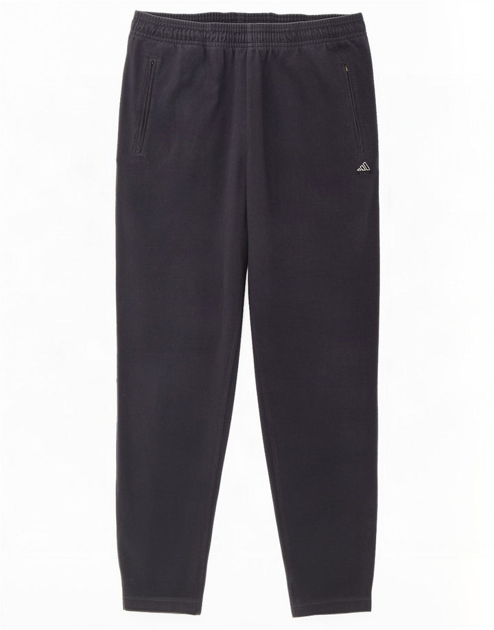 Adidas Womens Tracksuit Trousers UK 14 Large Navy Blue Polyester