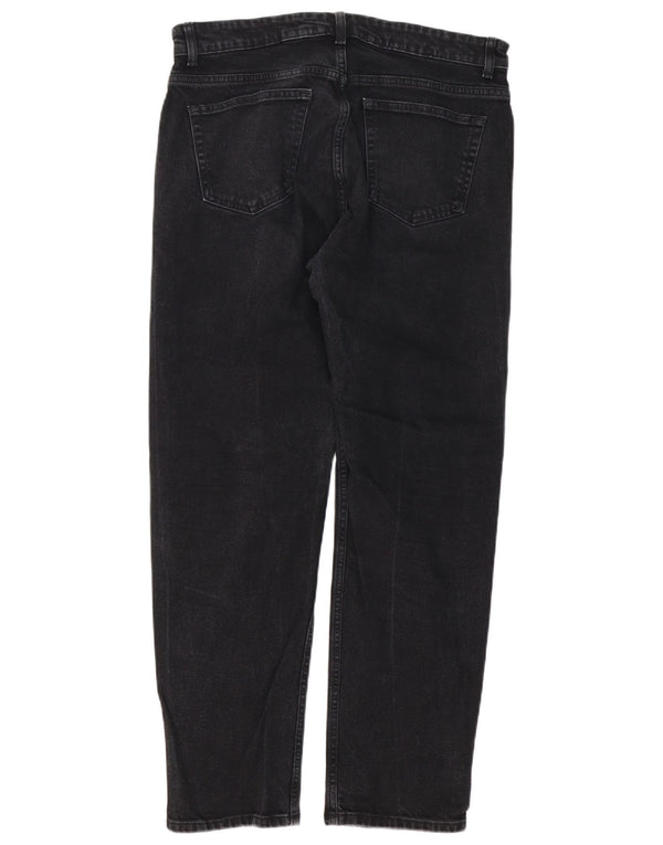 Zara Mens Straight Jeans EU 44 XL W34 L30 Black