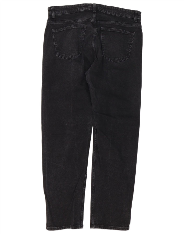 Zara Mens Straight Jeans EU 44 XL W34 L30 Black
