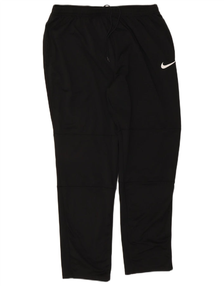 Nike Mens Dri Fit Tracksuit Trousers 2XL Black Polyester