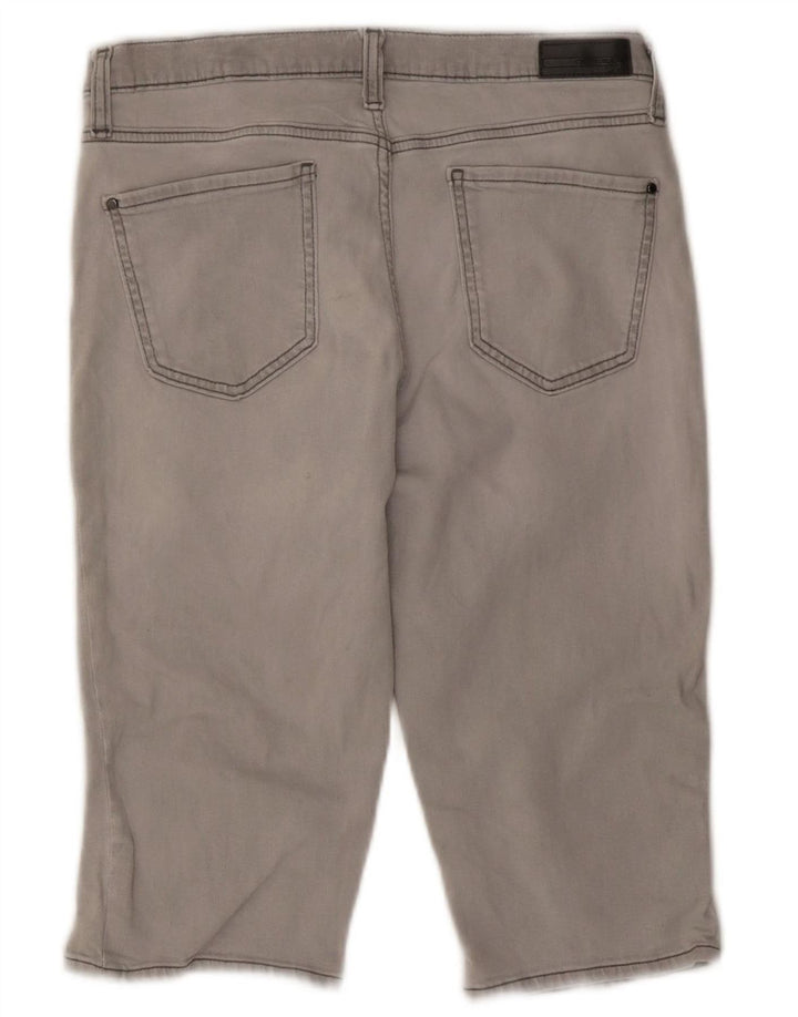 DKNY Womens Denim Shorts US 10 Large W27  Grey Cotton