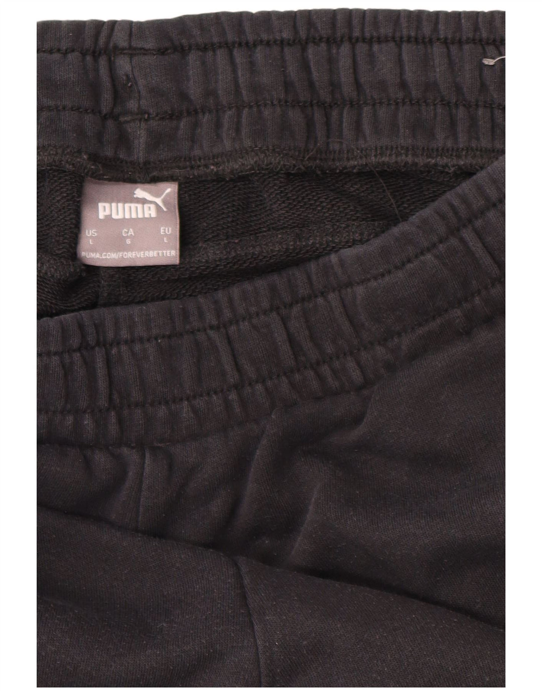 Puma Mens Graphic Crop Tracksuit Trousers Joggers Large Black