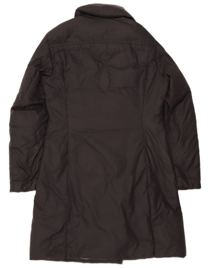 Calvin Klein Jeans Womens Double Breasted Padded Coat UK 14 Medium Black