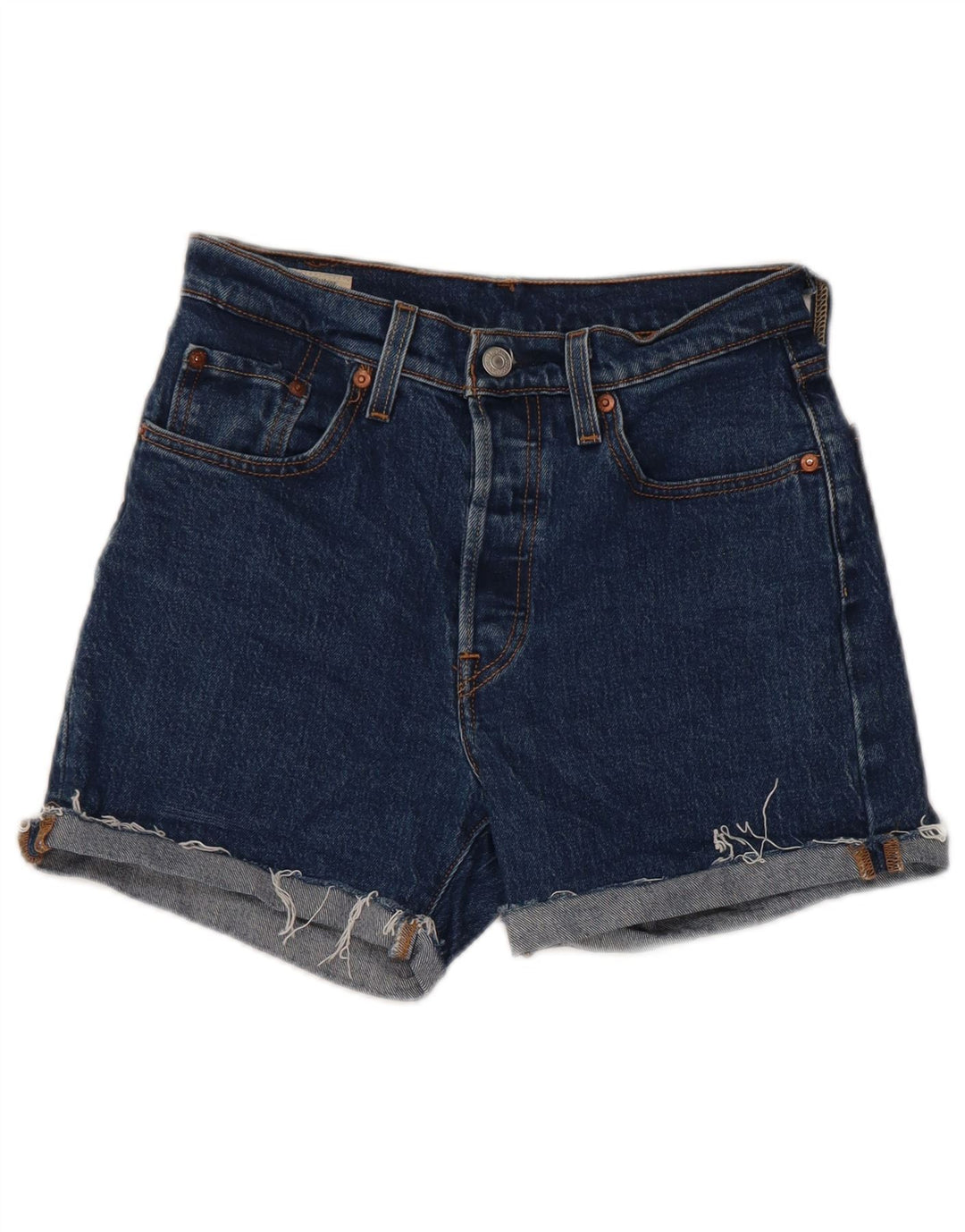 Levi's Womens 501 Denim Shorts W25 XS Blue Cotton
