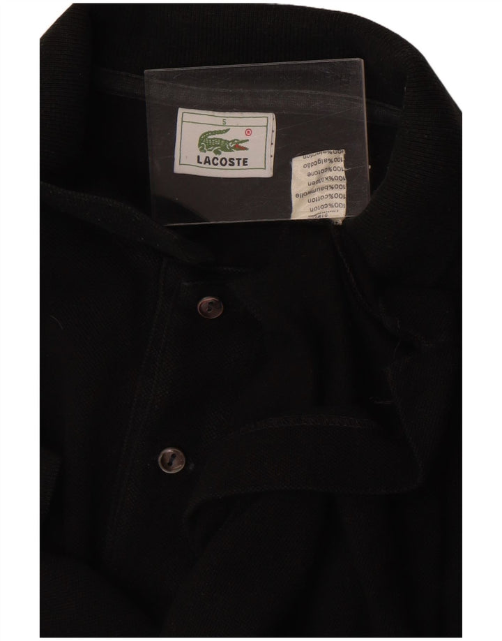 Lacoste Mens Polo Shirt Size 5 Large Black Cotton