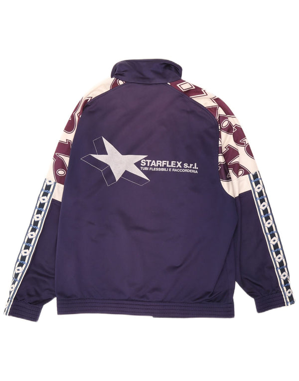 Lotto Mens Graphic Tracksuit Top Jacket UK 42/44 Large Purple Colourblock