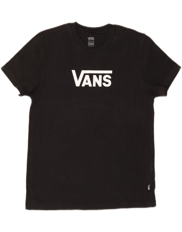 Vans Womens Graphic T-Shirt Top UK 12 Medium Black