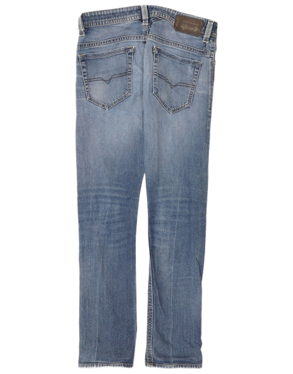Diesel Mens Thavar Slim Fit Skinny Jeans W28 L30 Blue Cotton
