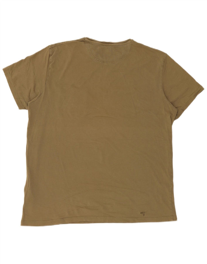 Timberland Mens T-Shirt Top XL Khaki