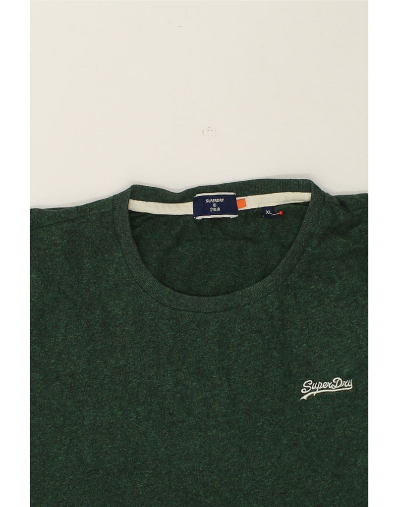 SUPERDRY Mens T-Shirt Top XL Green Cotton | Vintage Superdry | Thrift | Second-Hand Superdry | Used Clothing | Messina Hembry 