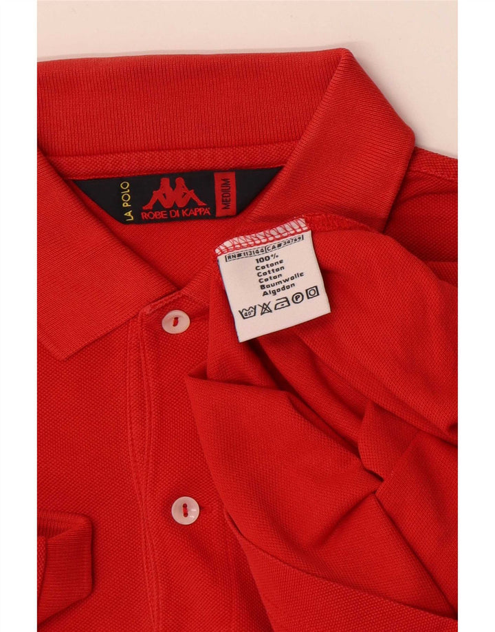 Kappa Mens Polo Shirt Medium Red Cotton