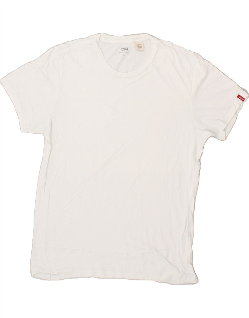 LEVI'S Mens T-Shirt Top Medium White Cotton | Vintage Levi's | Thrift | Second-Hand Levi's | Used Clothing | Messina Hembry 