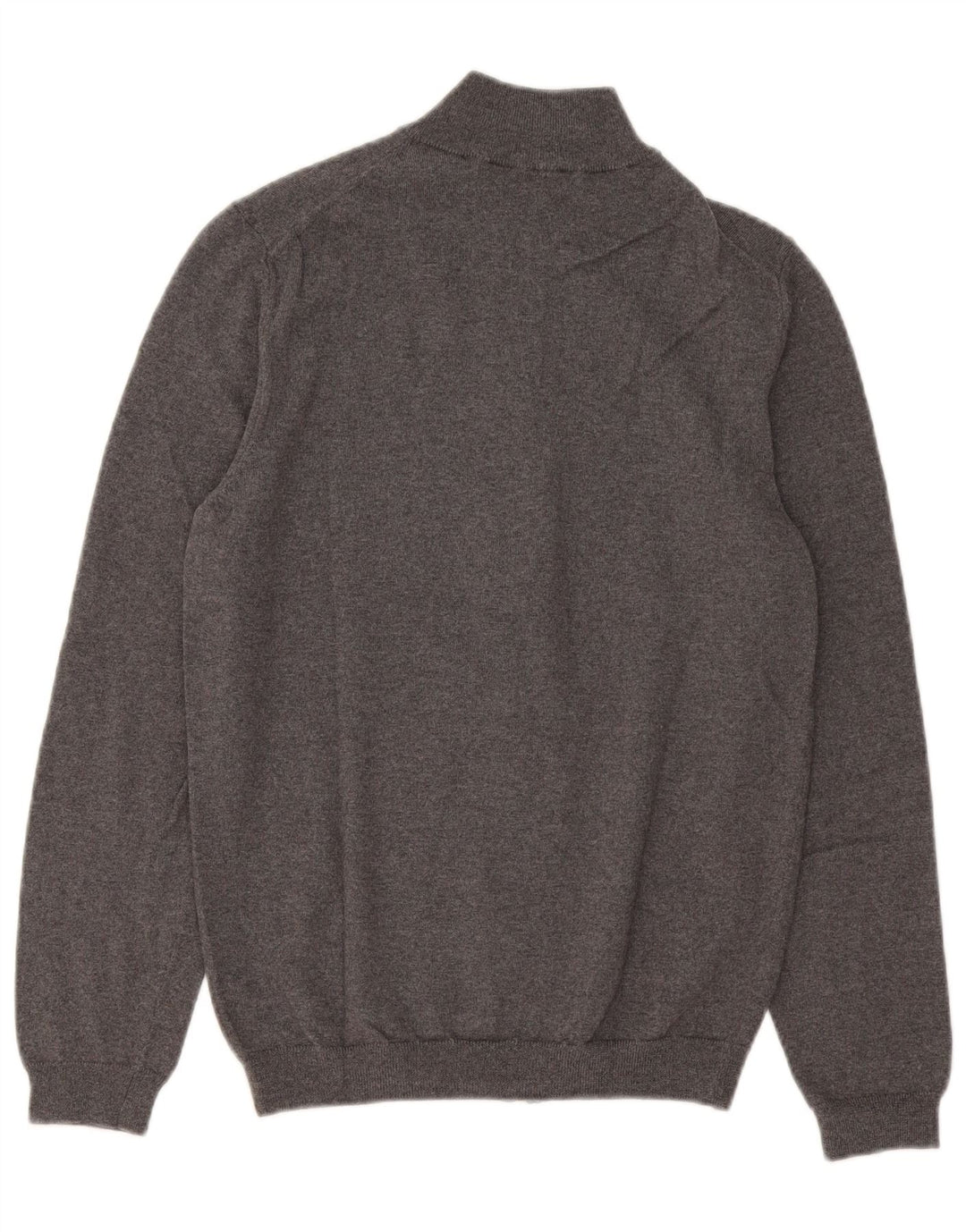 Hugo Boss Mens Slim Fit Cardigan Sweater Medium Grey Merino Wool