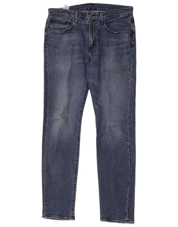 Levi's Mens 502 Tapered Jeans W34 L36 Blue Cotton