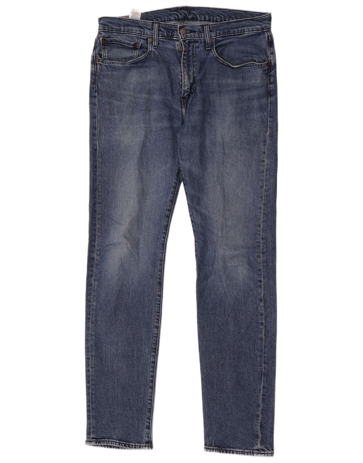 Levi's Mens 502 Tapered Jeans W34 L36 Blue Cotton